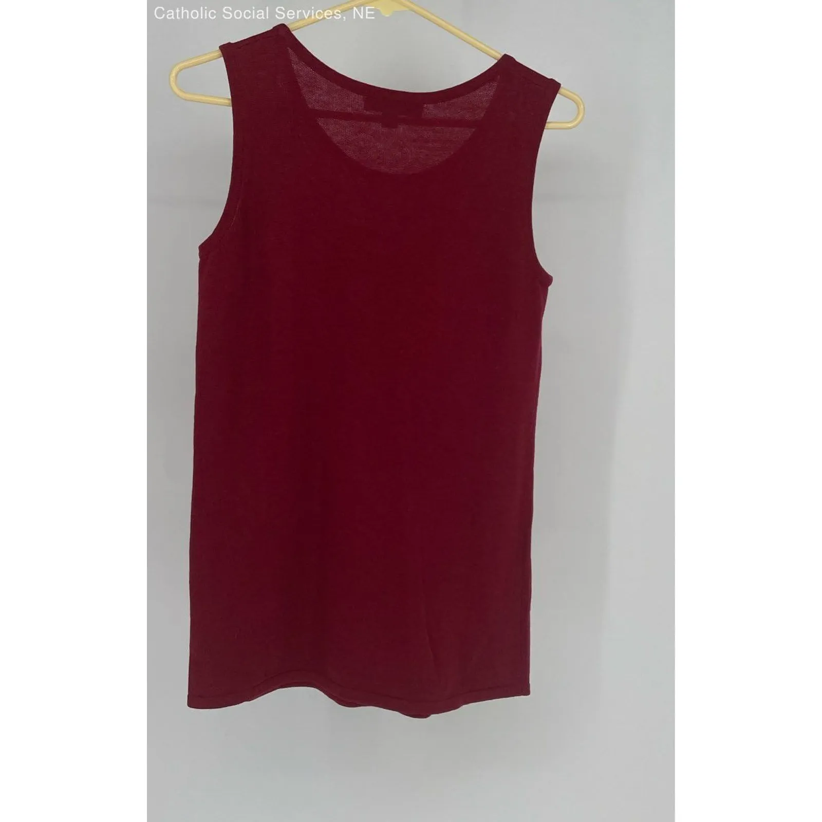 Liz Claiborne‎ Red Women's Sleeveless Cotton Blend Tank - Size Small - Image 7