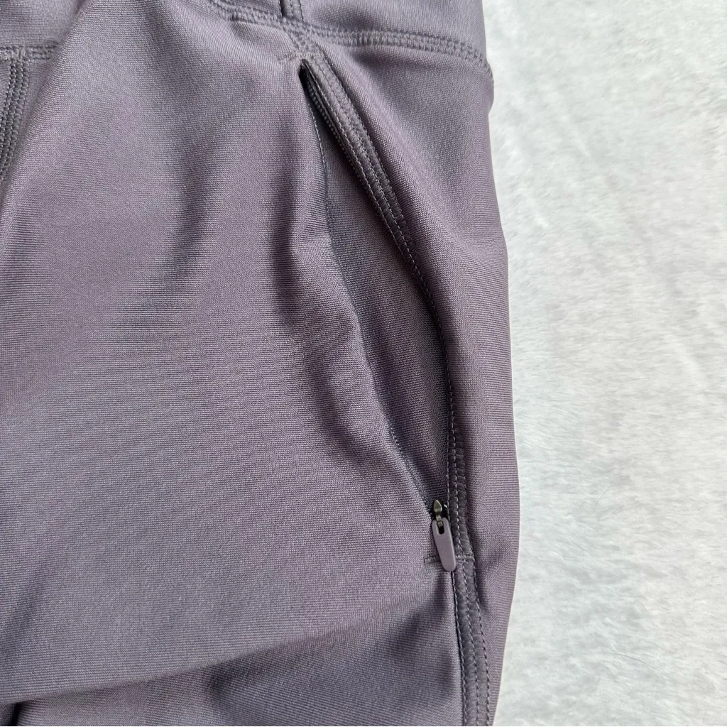 Under Armour Heat Gear Compression Activewear Leggings in Gray/Purple Size Small - Image 11