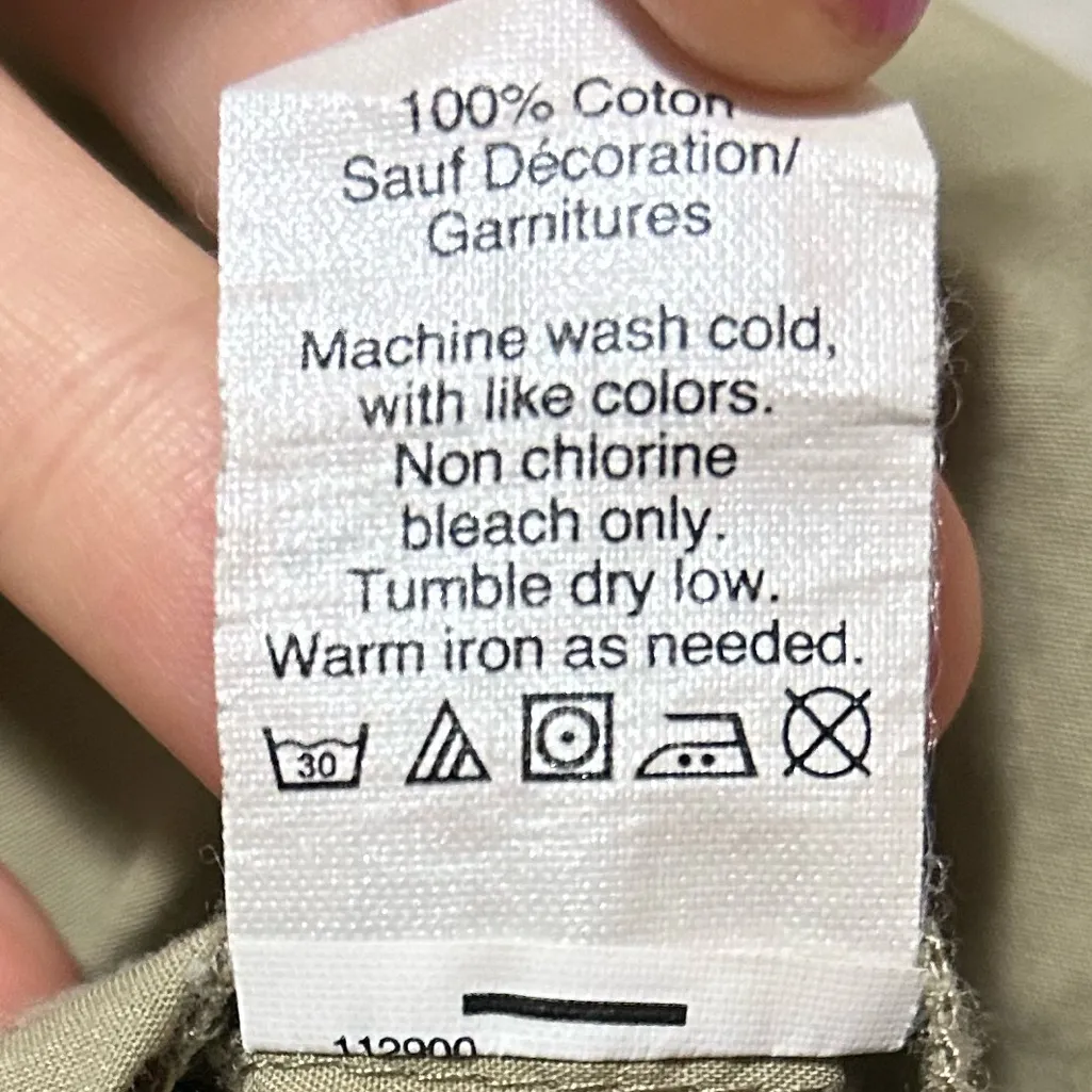 Madewell Tan Embroidered Peplum Blouse Size Small Boho - Image 5