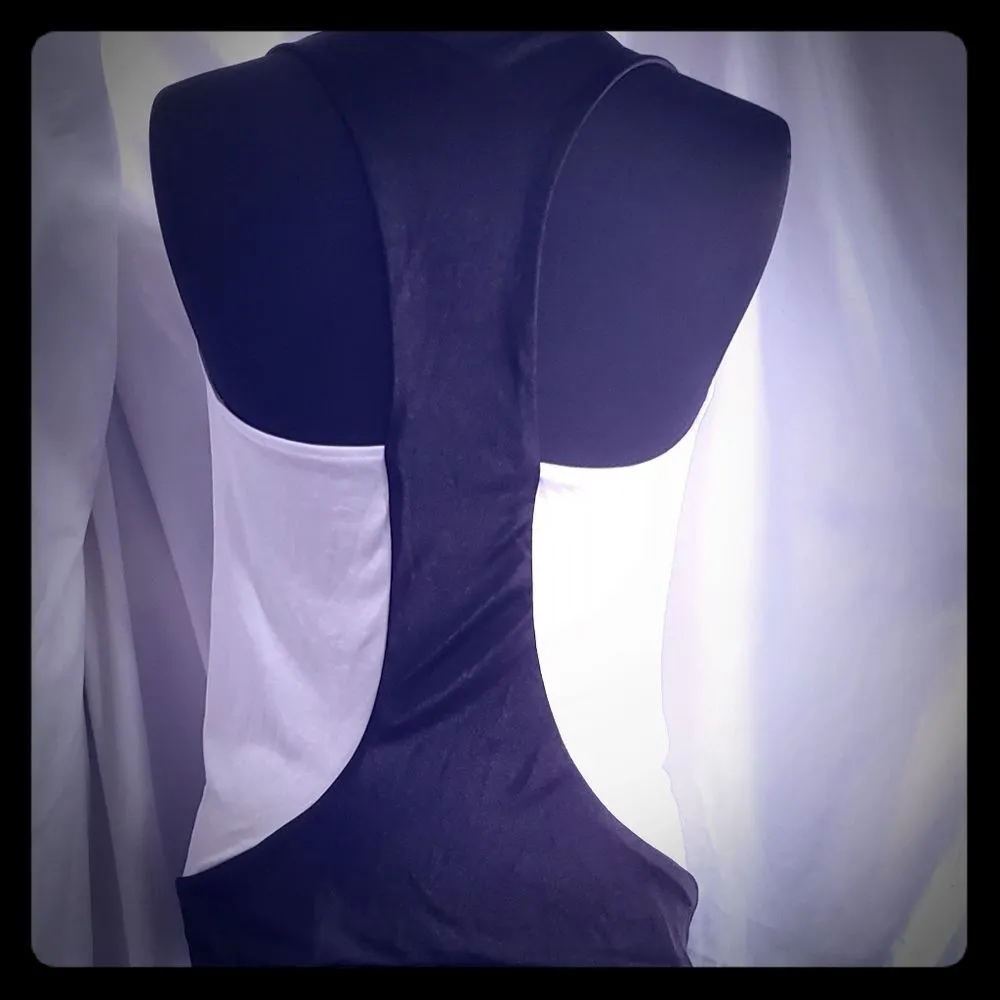 Express black & white cowl neck top size small - Image 2