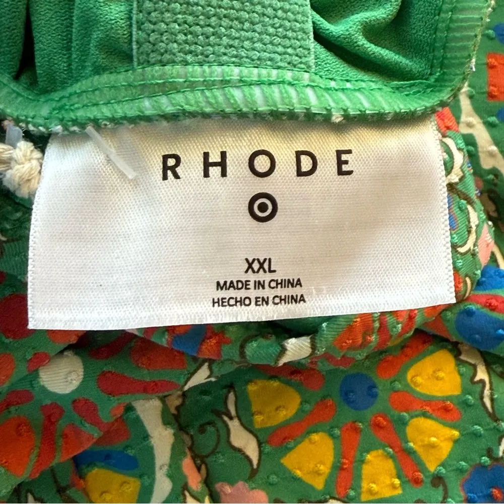 RHODE X TARGET Zinnia Floral Print Halter One Piece Swimsuit WOMEN Size XXL NWT Green - Image 10