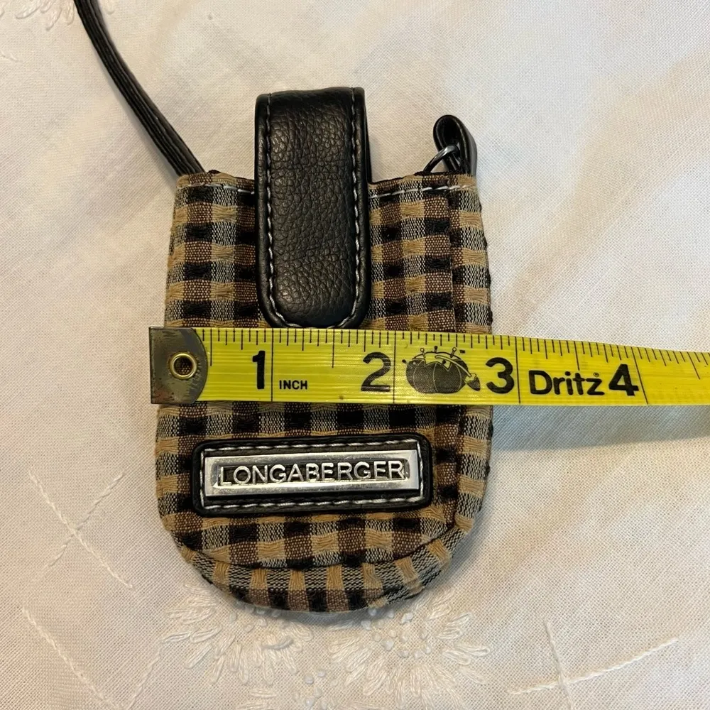 Small Plaid Longaberger Homestead Case with strap - Image 3