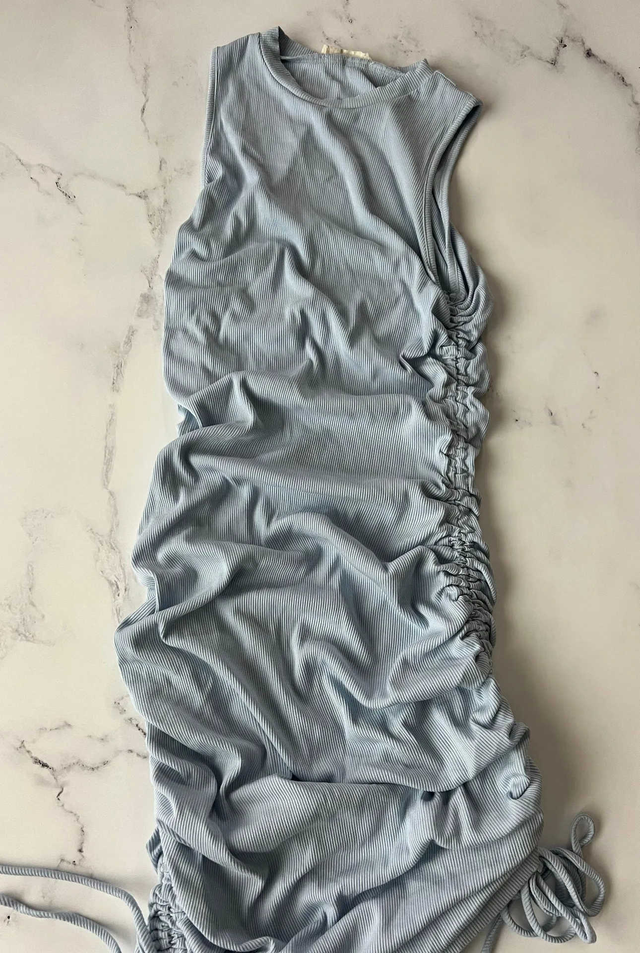 Illa Illa Blue Scrunch Dress  - Image 3