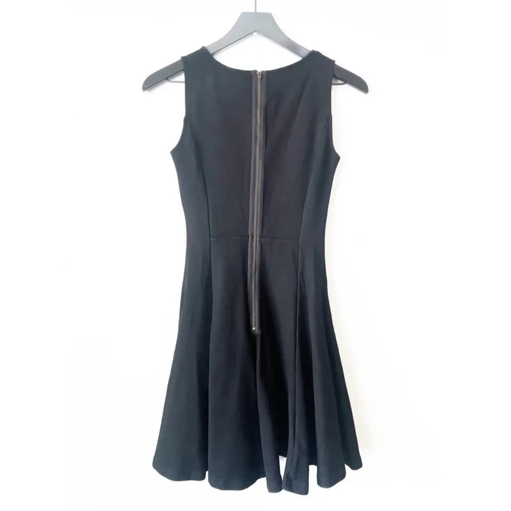 Oliveaceous Black Fit & Flare Sleeveless Dress | Classic LBD Size Small - Image 8
