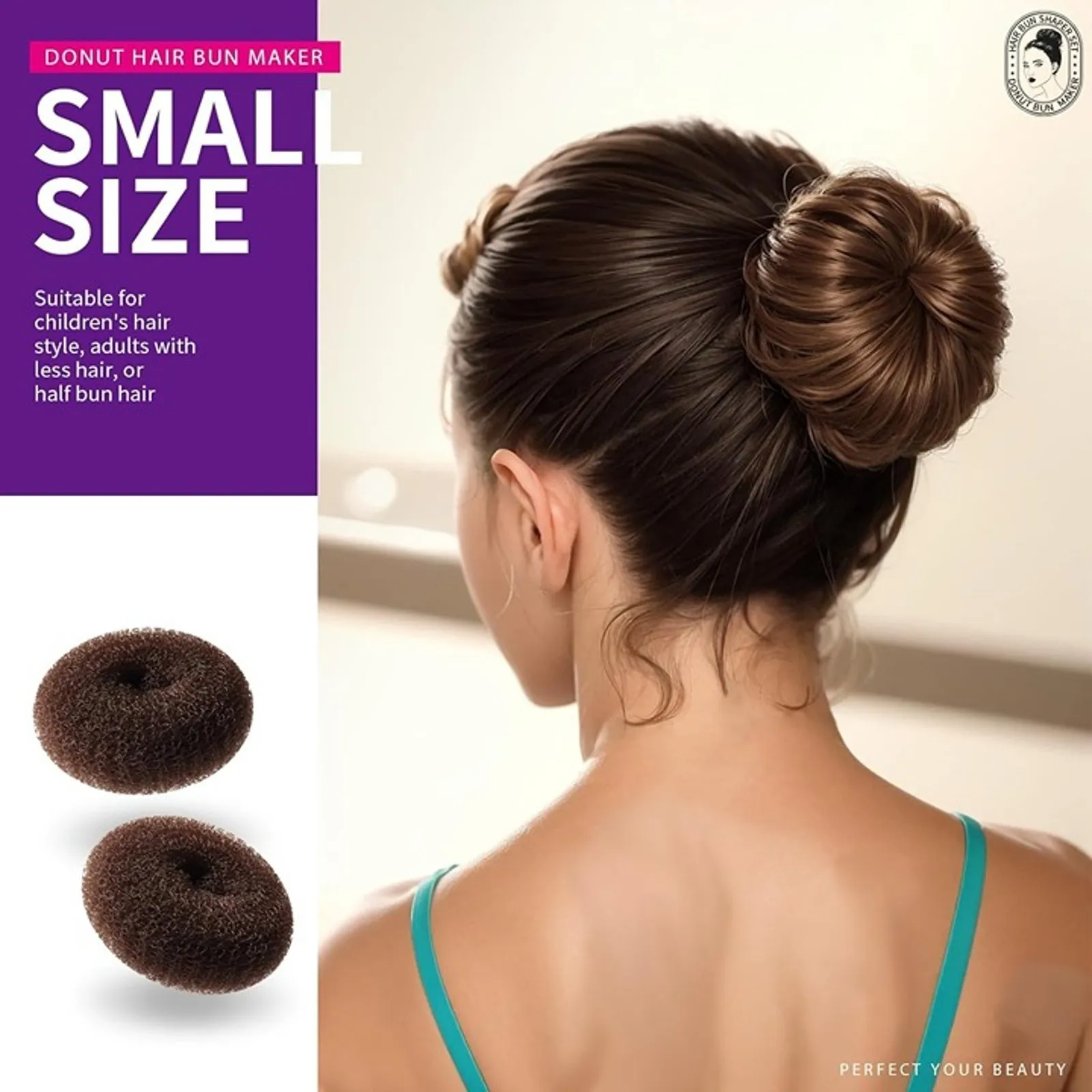 Donut Hair Bun Maker Set - Image 4