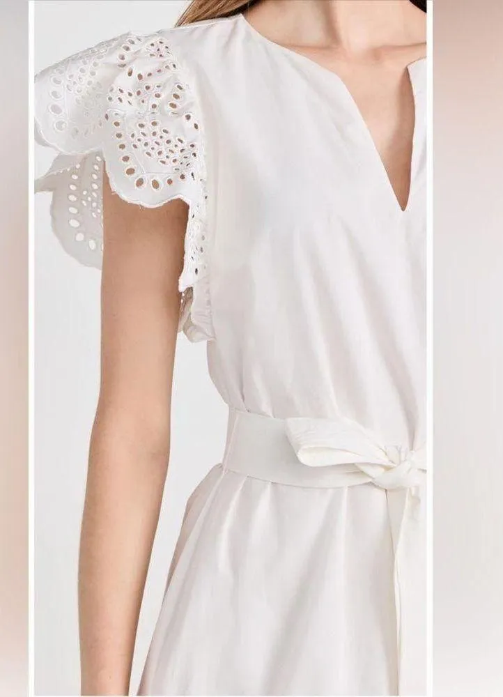 Rails Gia Belted Eyelet Midi Dress, Small, White, $258 - Image 5