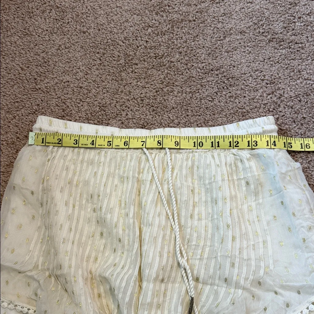 Anthropologie TRYB Ivory Swiss Dot Tiered
Mini Skirt Boho Cottagecore Small Size M - Image 7