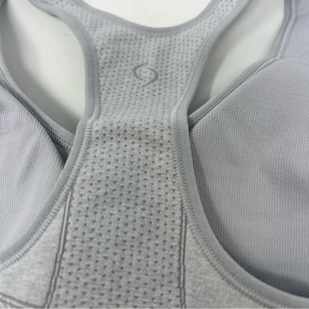 Moving Comfort JustRight Racer sports bra in sterling heather size M Medium NWT - Image 4
