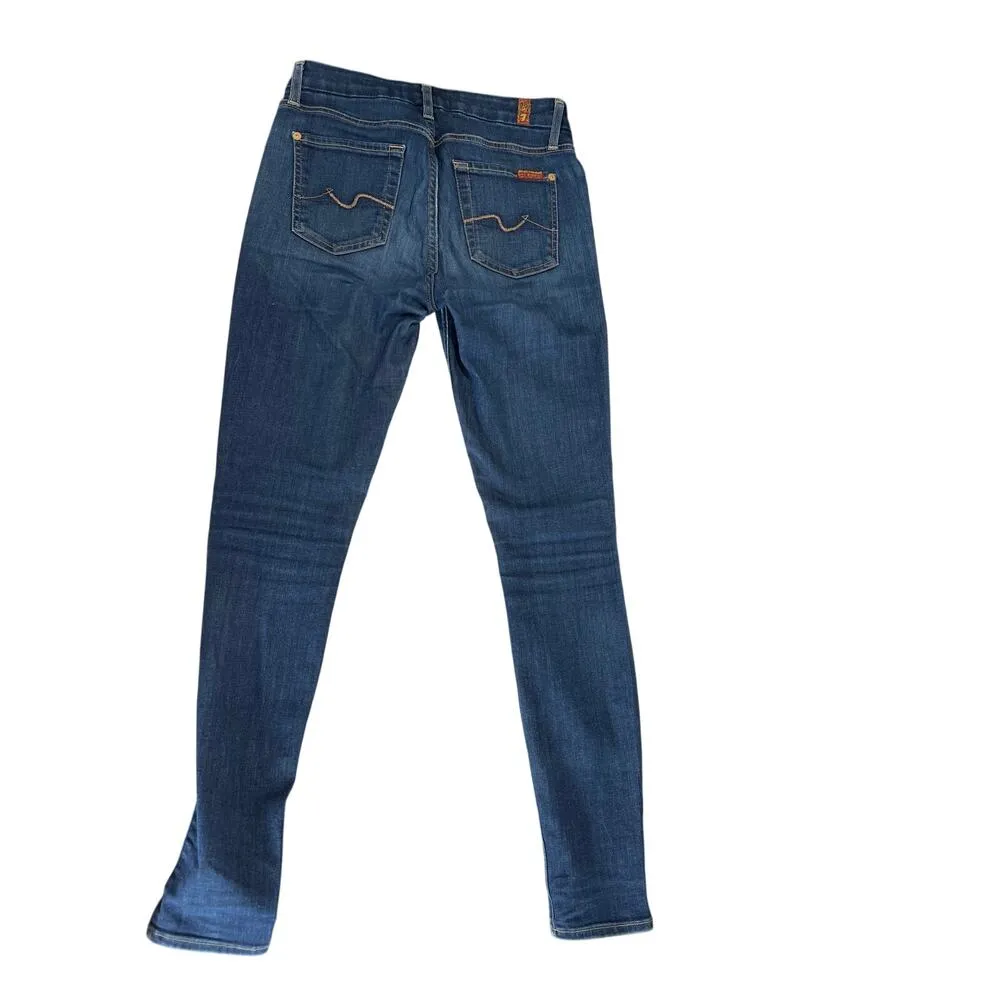 7 For All Mankind B(air) Denim The Skinny Jeans Women's Size 25 | 29in Inseam - Image 4