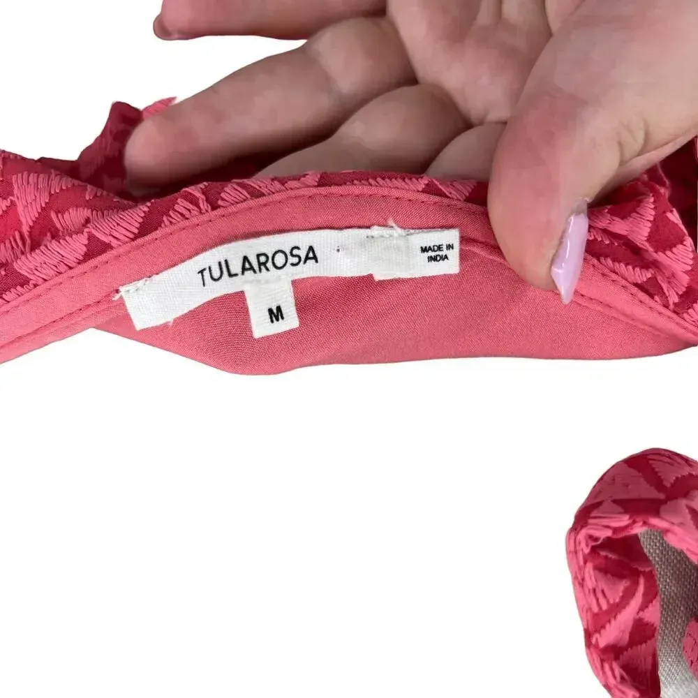 Tularosa x Revolve Belle Jumpsuit in Coral Pink One Shoulder Wide‎ Leg Medium - Image 14