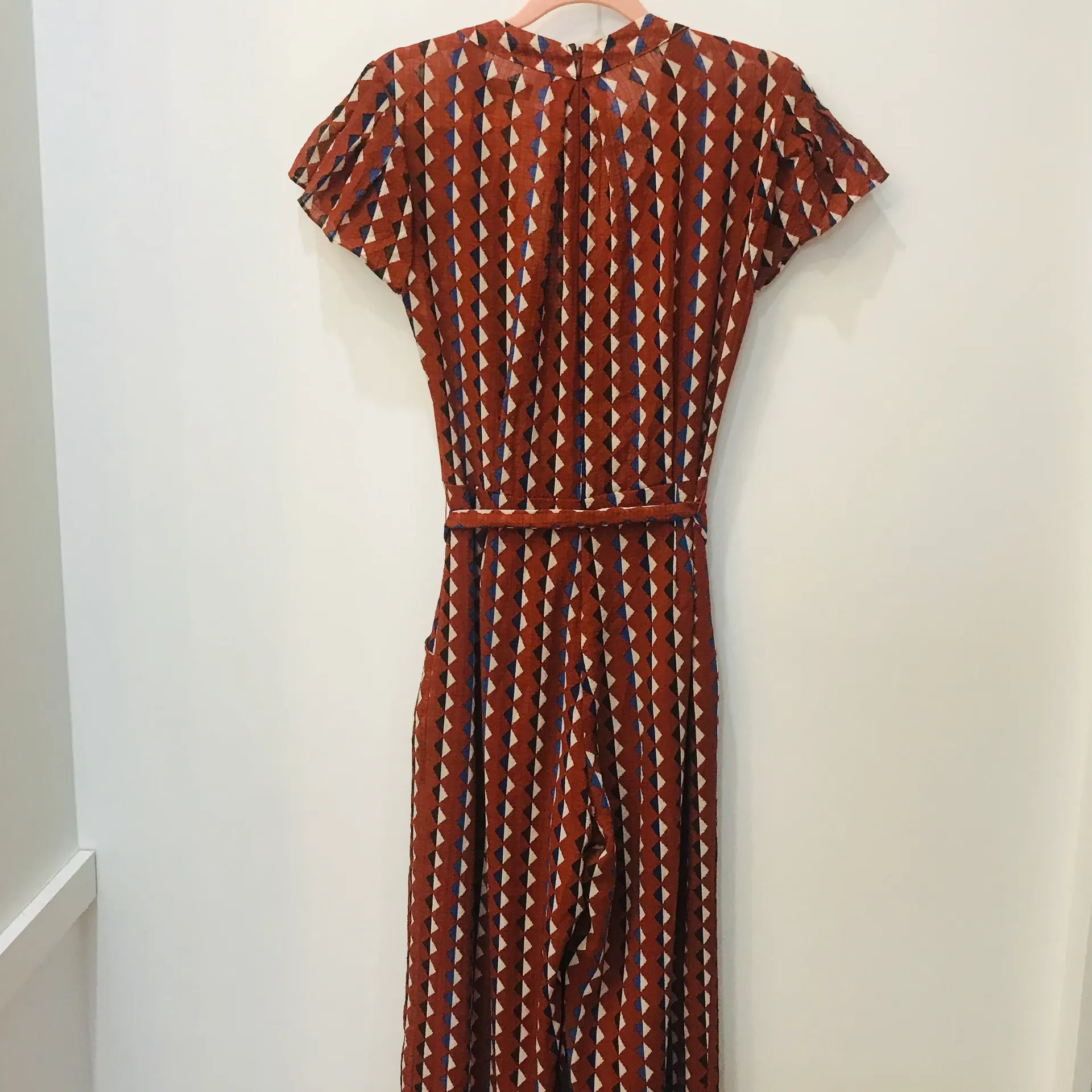 Eva Franco Wide Leg Jumpsuit with Angel Sleeves sz 2.  - Image 6