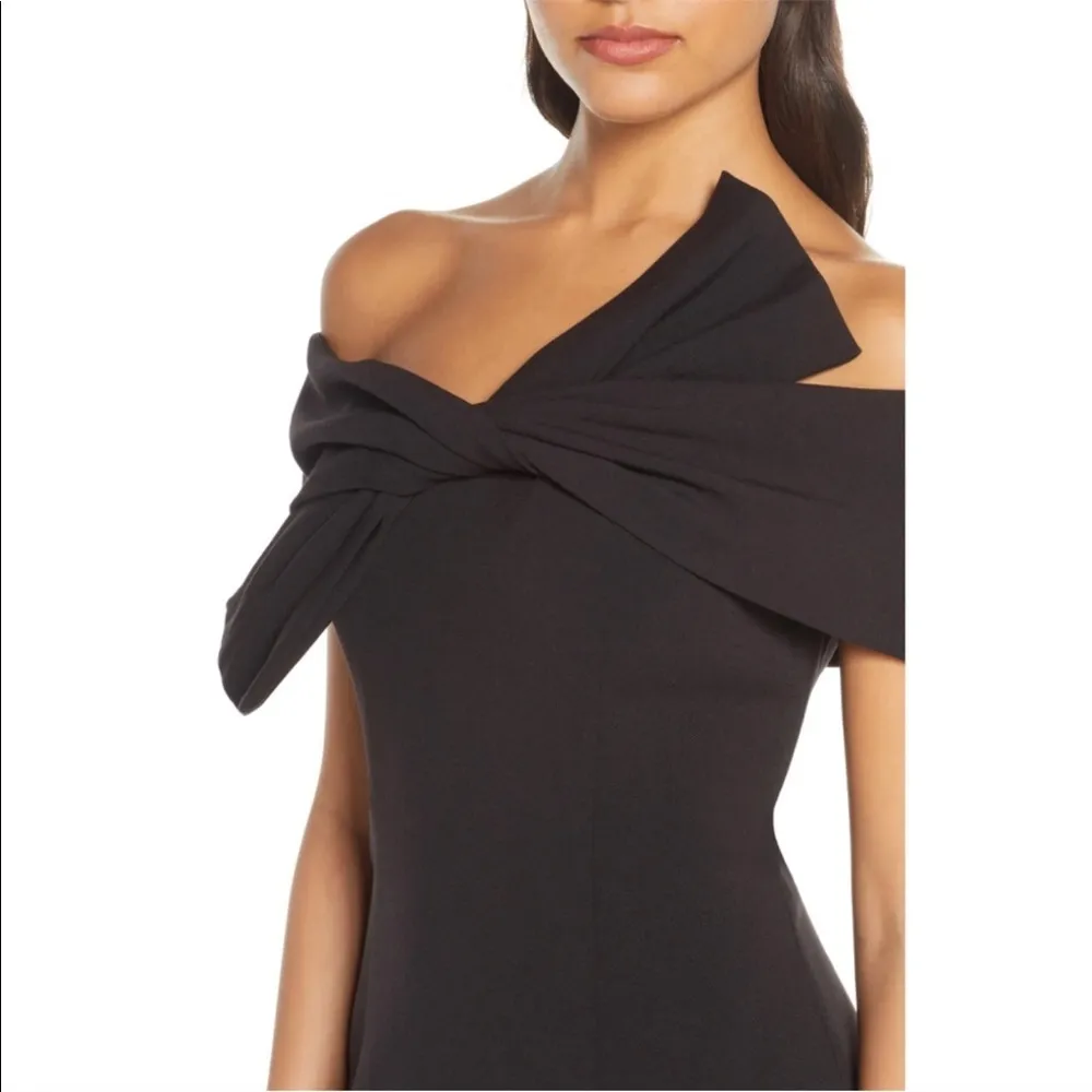 Eliza J Black Bow Twist Maxi Dress Formal Gown 6 - Image 7