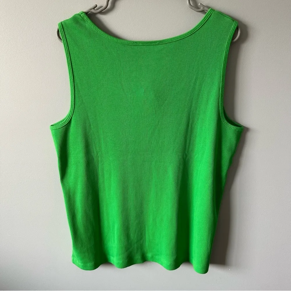 Lauren Ralph Lauren NWT Green Stripped Tank Top Set (2) Size 2X Plus y2k - Image 6