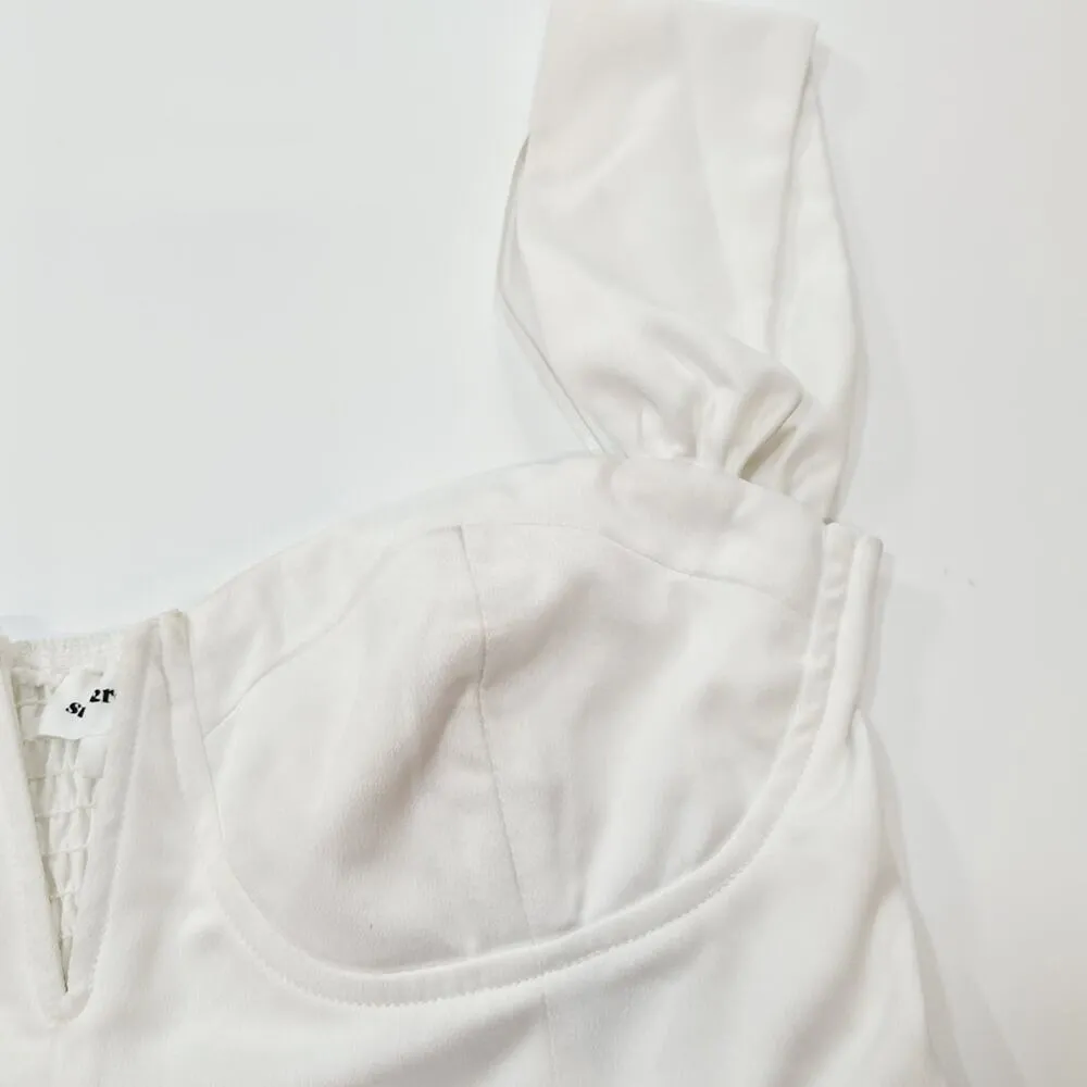 Superdown Coralia Bustier Top in White Medium - Image 5