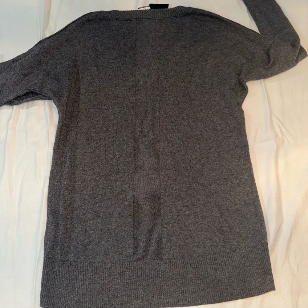 Dark Gray V-Neck Sweater - Image 5