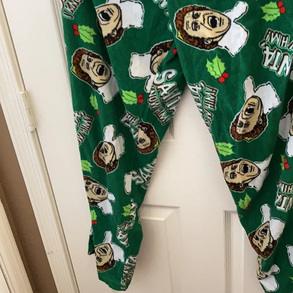 FINAL MARKDOWN Elf unisex sleep slacks medium Green - Image 2
