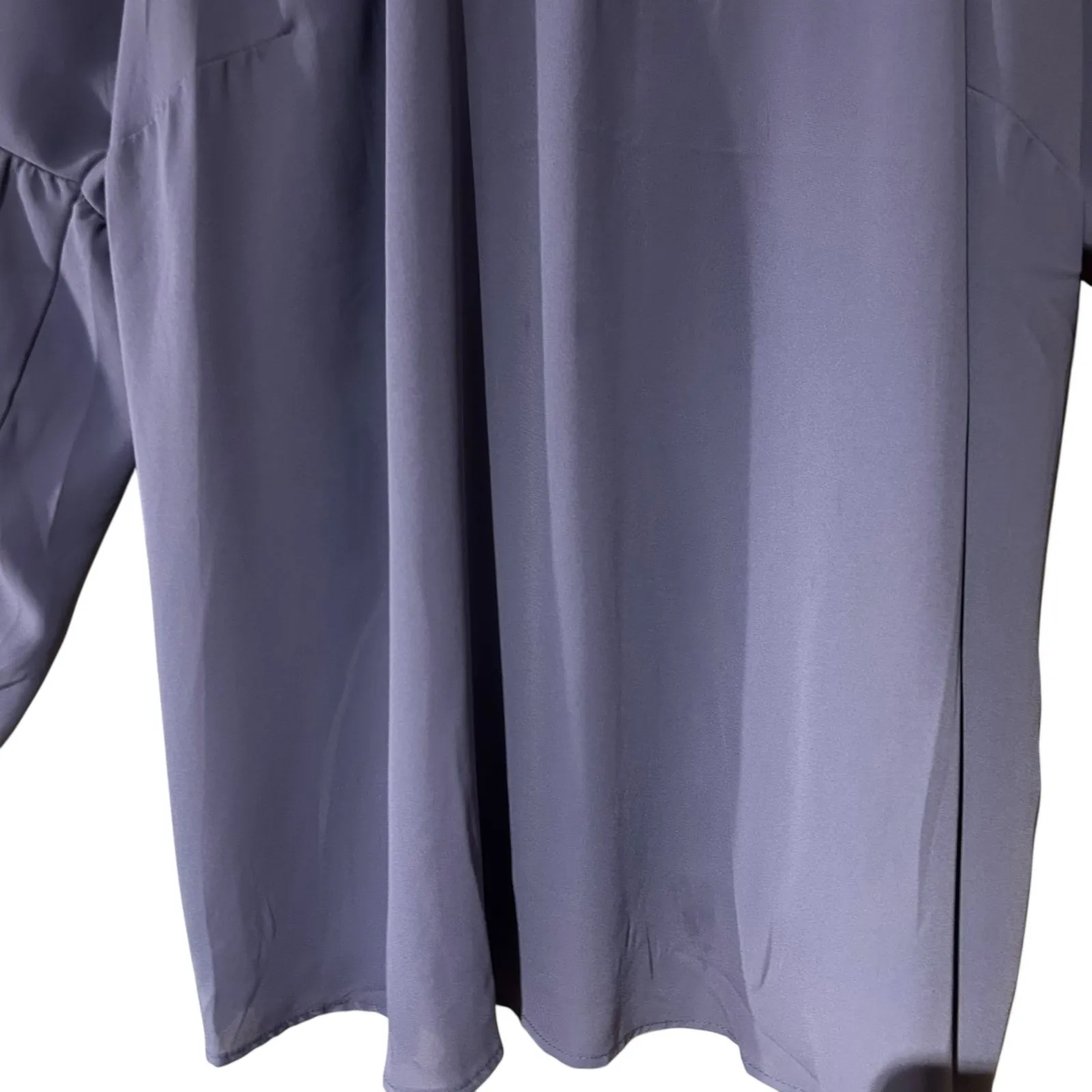 Torrid Women Georgette Puff Sleeve Purple Lavender Chiffon Blouse SZ 3X Feminine - Image 3