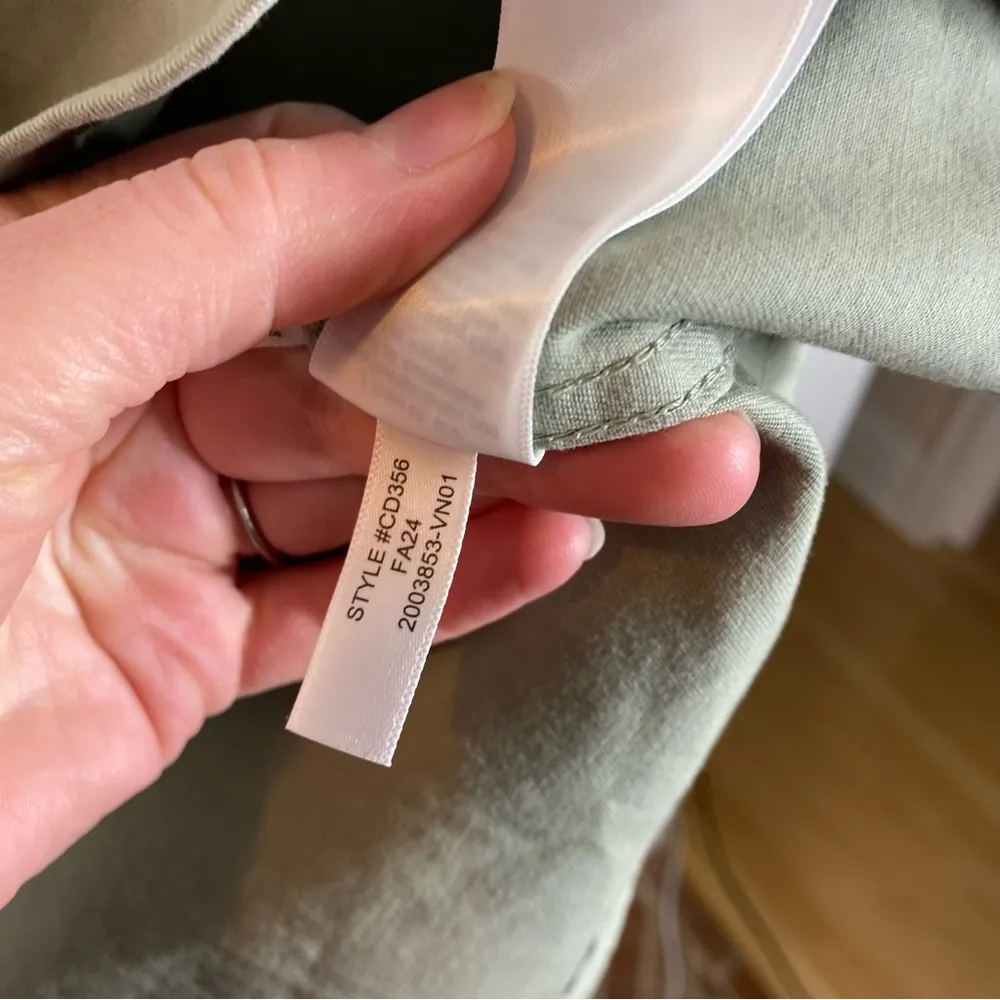 J crew Cinched-waist utility dress in stretch chino iced pine size 8 nwt utility - Image 7