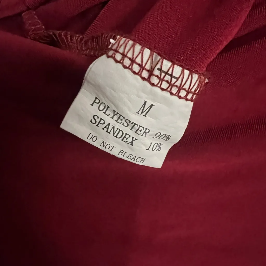 Tank Style Maxi Dress with Pockets Red Size M - Image 4