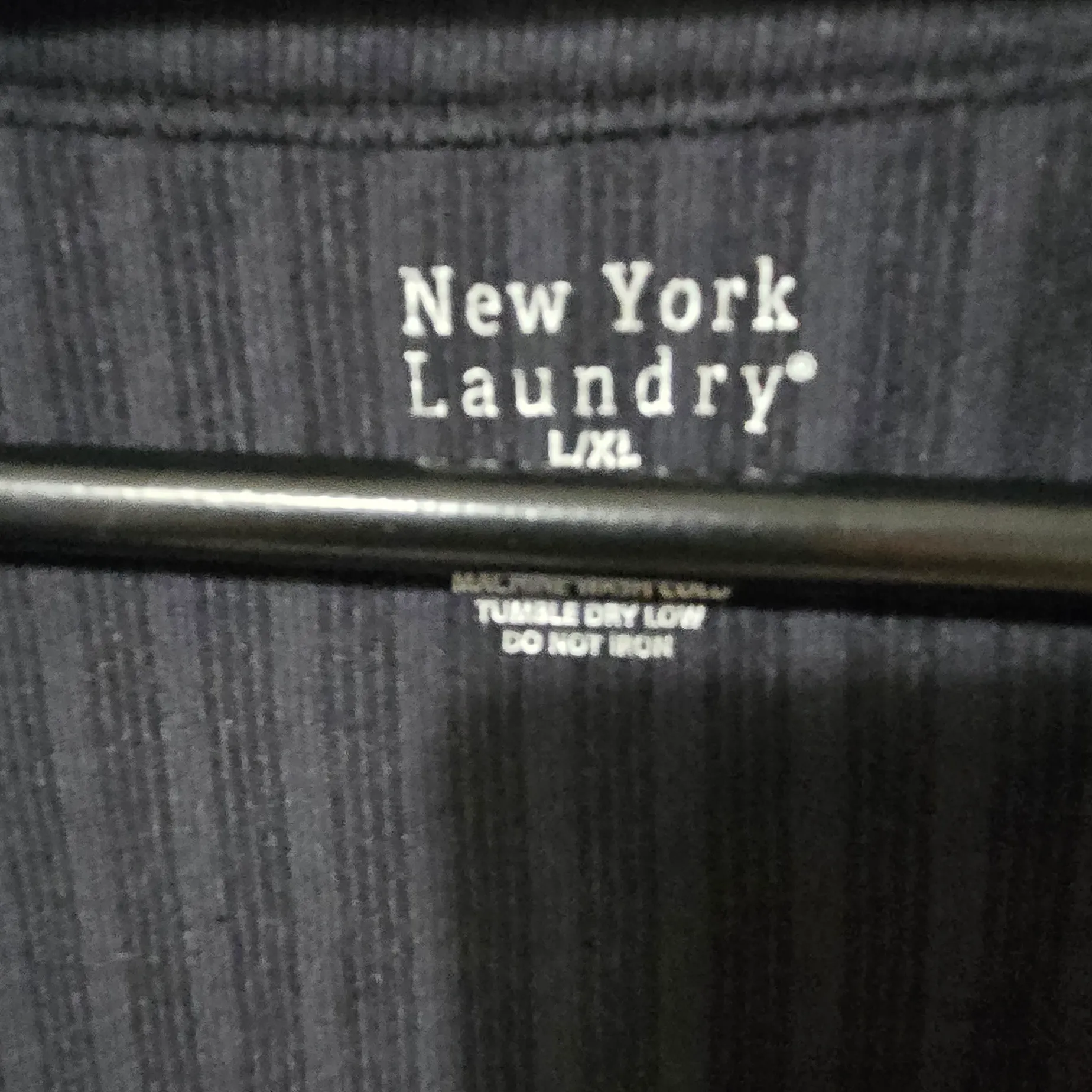 New York Laundry Charcoal Ribbed Short Sleeve Top - Image 2