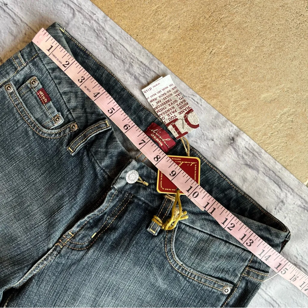 Vintage Y2K Jeans Women's Sz 27 Low Rise Faded Dead Stock Hippie Festival NWT - Image 10