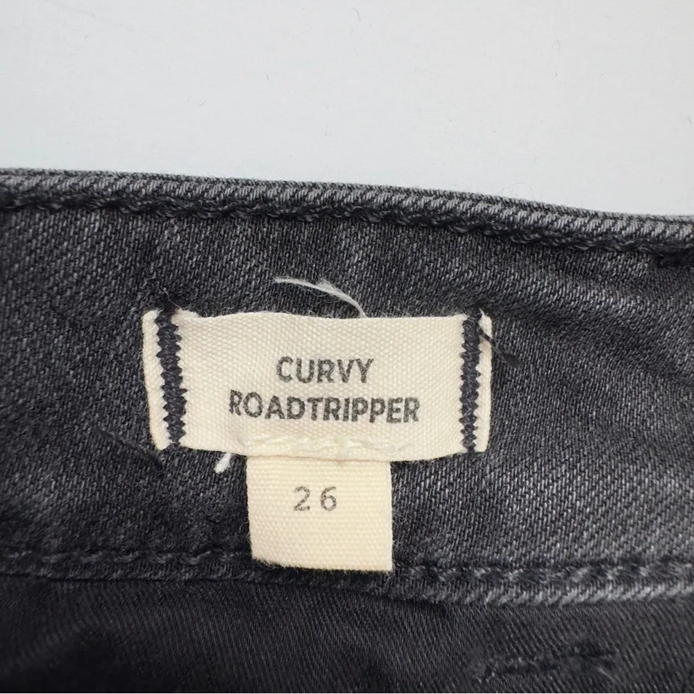 Madewell Curvy Roadtripper Jeans Gray cotton stretch zip button casual denim 26 - Image 8