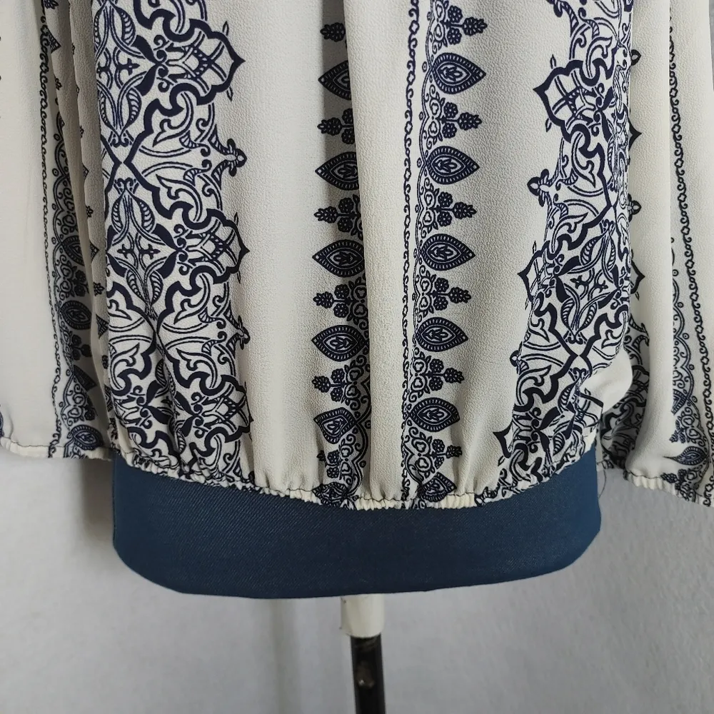 Papaya Blouse White Cropped Off Shoulder Top - Image 3