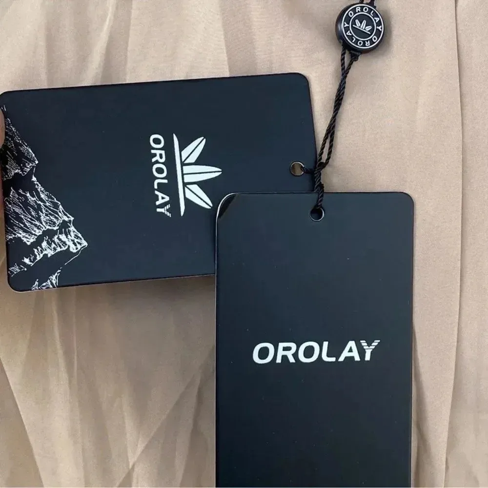 Orolay Women's Long Double Breasted NWT
Trench Coat XS Tan - Image 16