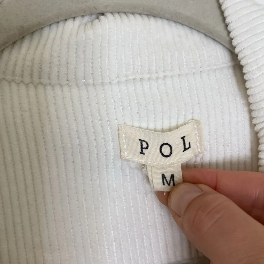 POL corduroy distressed raw hem 90s inspired jacket - Image 4