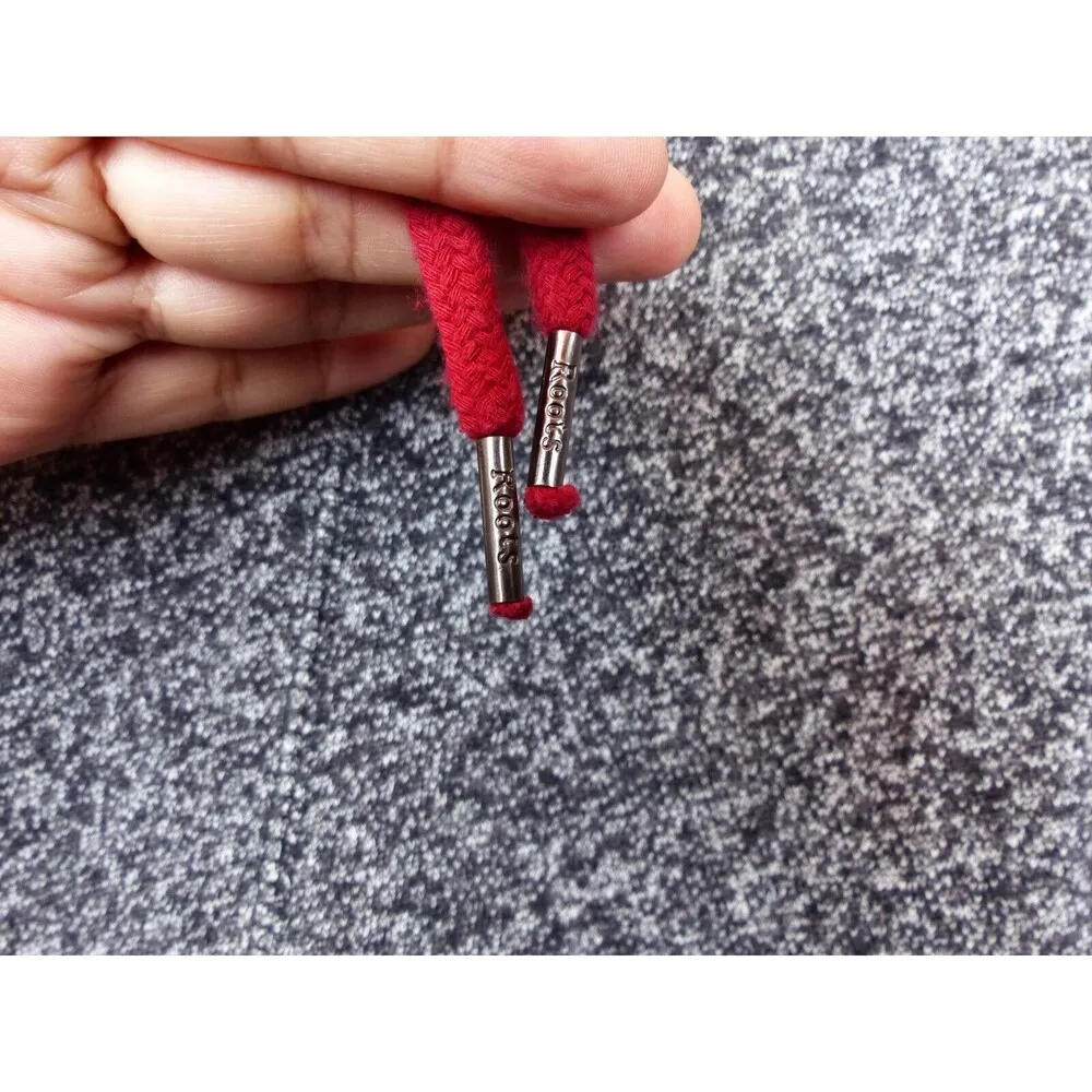 Roots Canada Womens XS Hooded Pullover Sweater Heather Black Varsity Cuffs - Image 6