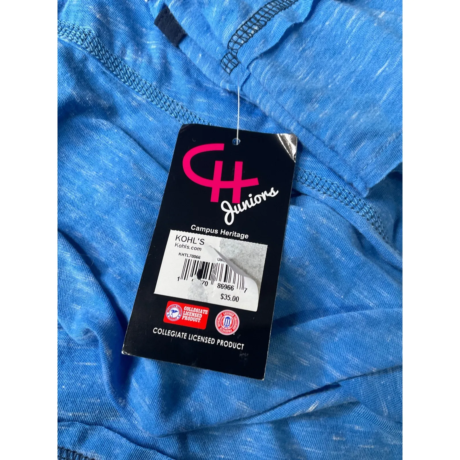 Campus Heritage Juniors North Carolina Tar Heels Long Sleeve T Shirt Top XL - Image 4