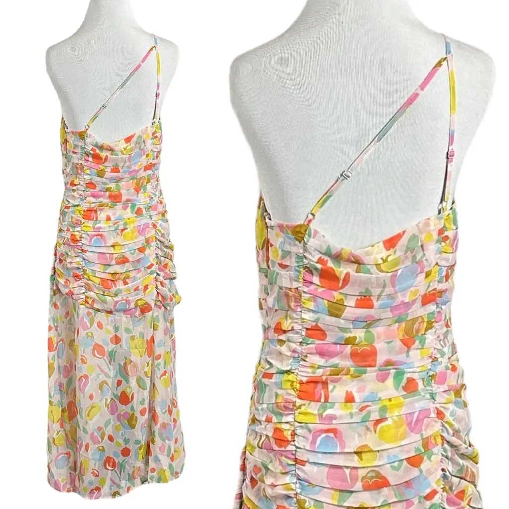 For Love & Lemons Desmona Floral Midi Dress Size Medium NWT Dainty Coquette - Image 13