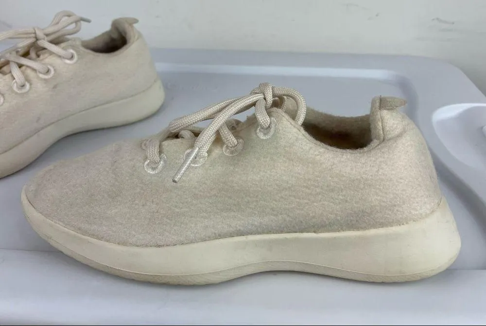 Allbirds Womens Wool Runners Running Shoes Sz 7 Cream Off White - Image 7