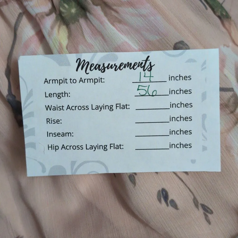 NWT Baltic Born Floral V Neck Empire Waist Tiered Maxi Dress Short Sleeve Size S - Image 11