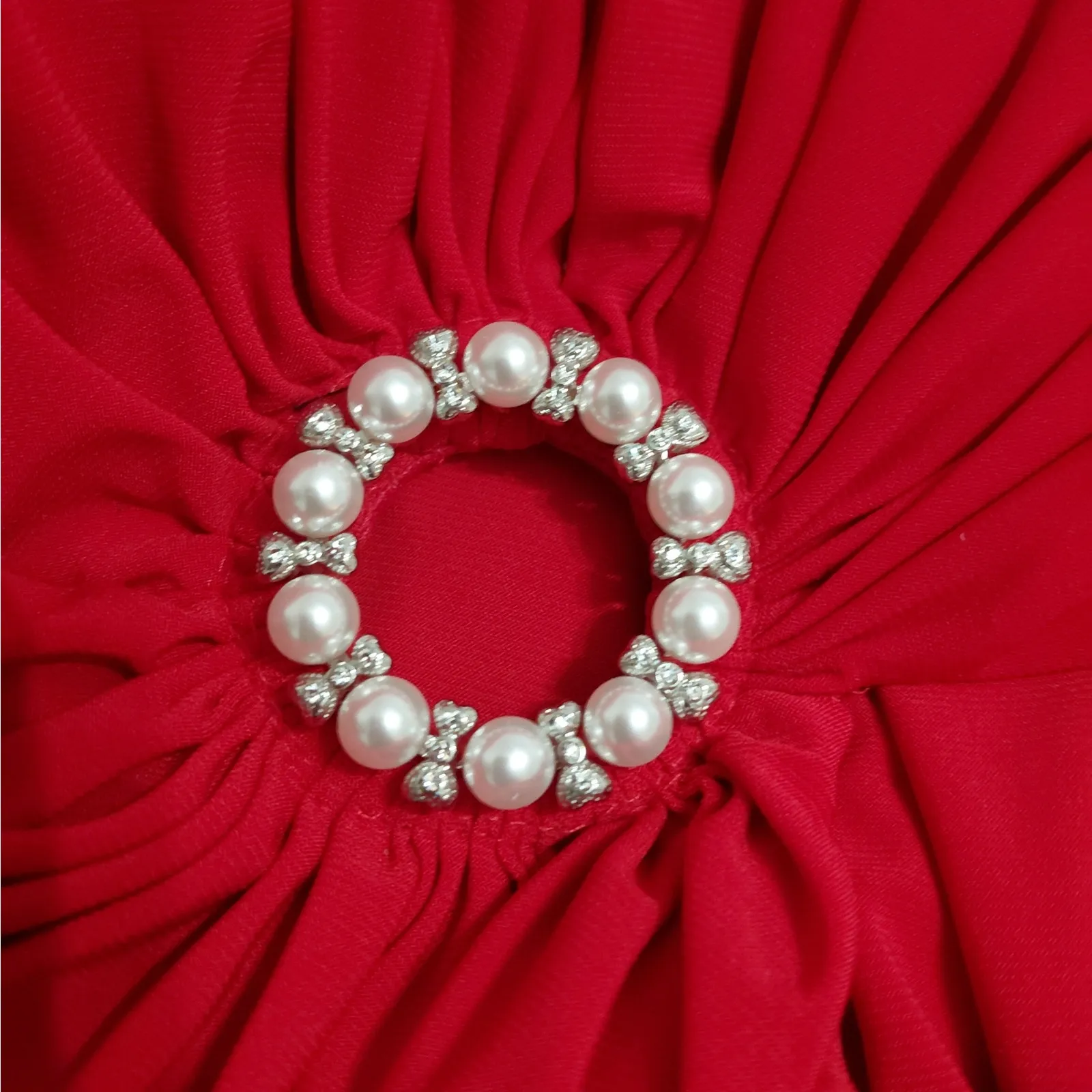 Mac Duggal Ieena Formal Evening Gown Womens 10 Red Sexy Maxi Dress Wedding Party - Image 11