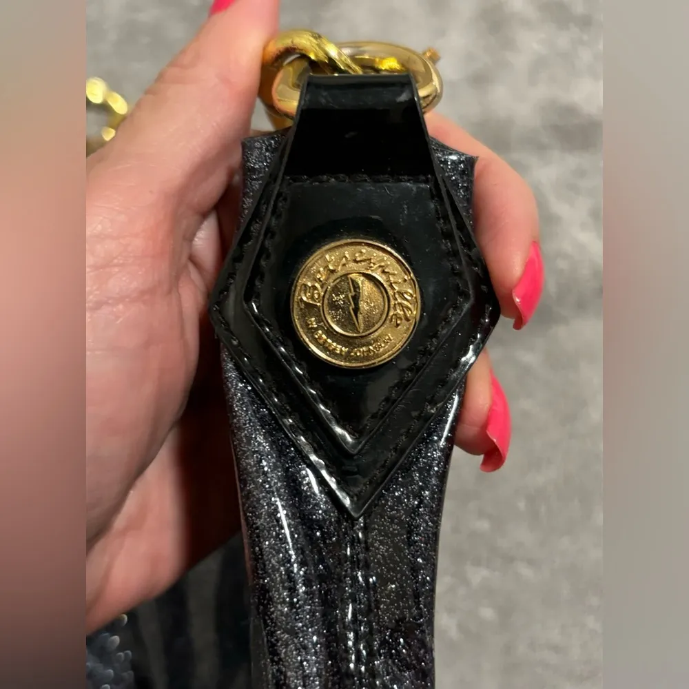 Betseyville by Betsey Johnson Black Sparkly Bag/Purse - Image 7