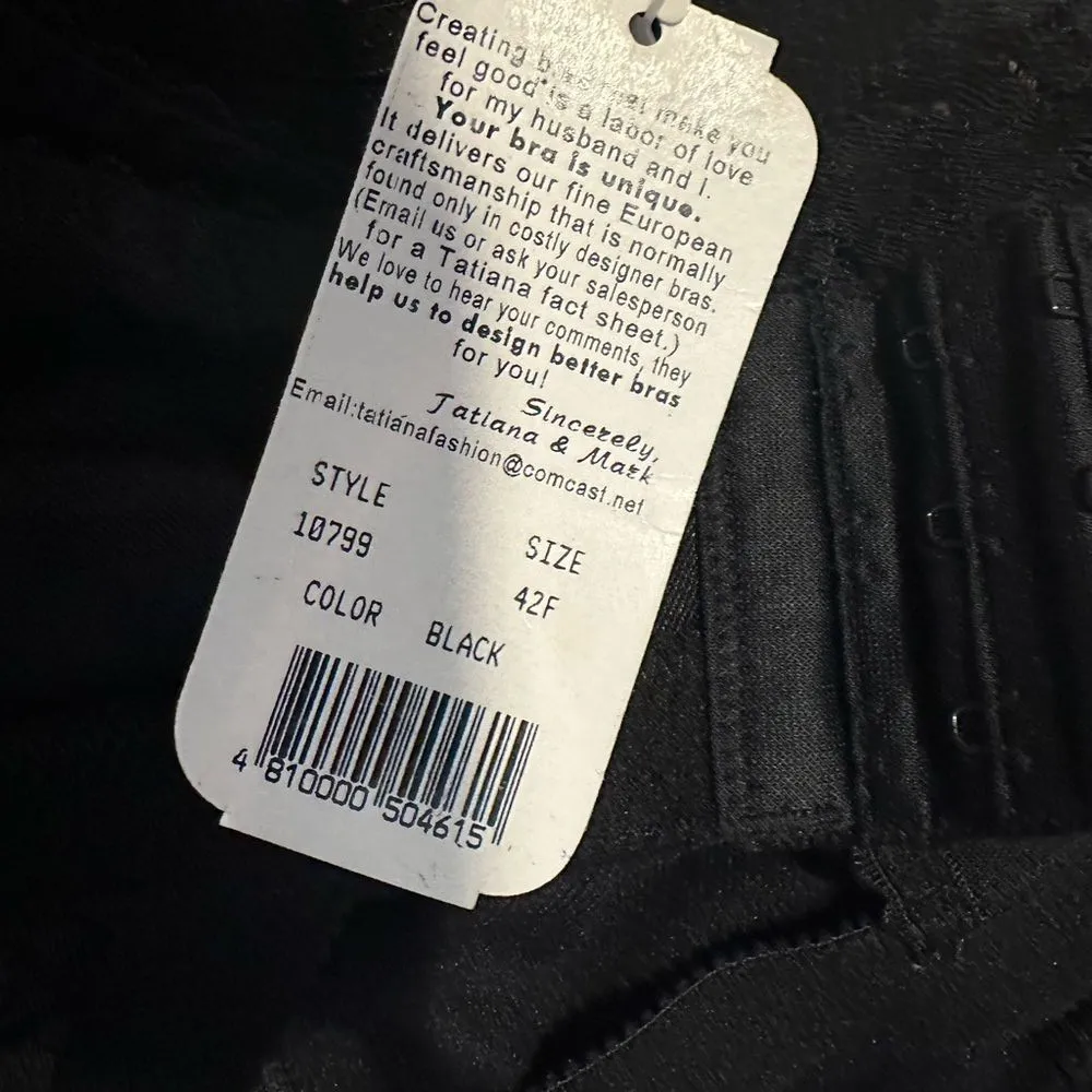 NWT BLACK‎ TATIANA UNDERWIRE UNLINED BALCONETTE BRA - Image 4