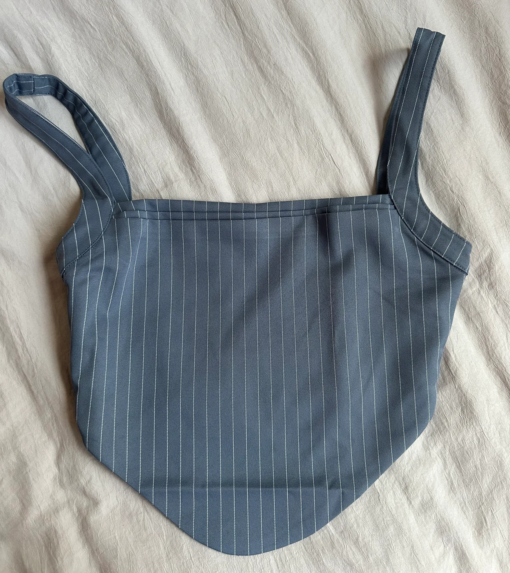 Pinstripe Crop Top - Image 3