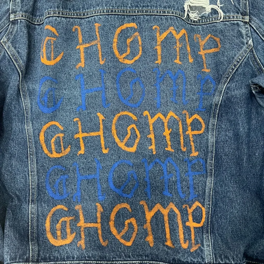 UF “Chomp” Painted Denim Jacket - Image 3
