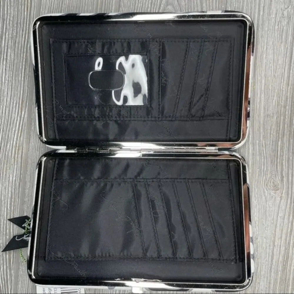 Nwt Vera Bradley opera wallet night and day clutch wallet purse bag floral - Image 3