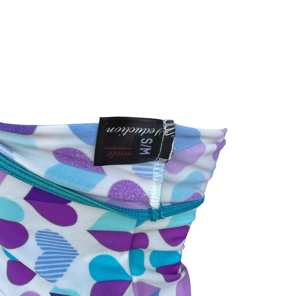 MAKE OFFER Heart Patterned body can Mini Dress size s/m Purple - Image 3