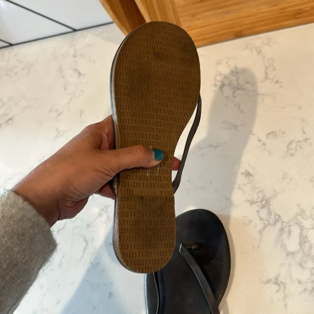 Tkees Glitters silver metallic Gleam Lily Flip Flop Sandals summer size 8 - Image 10