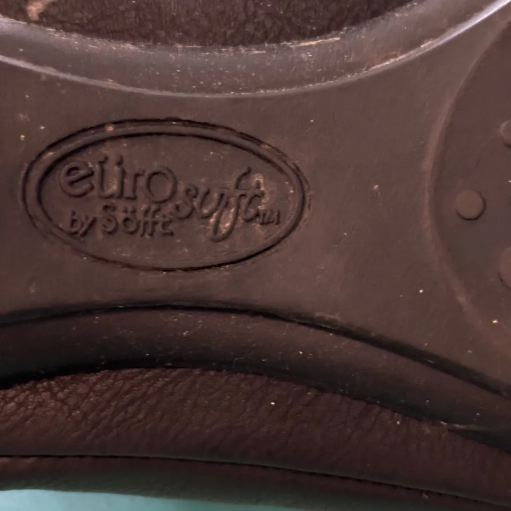 Euro Soft Black Shaina Flats Size 10 - Image 4