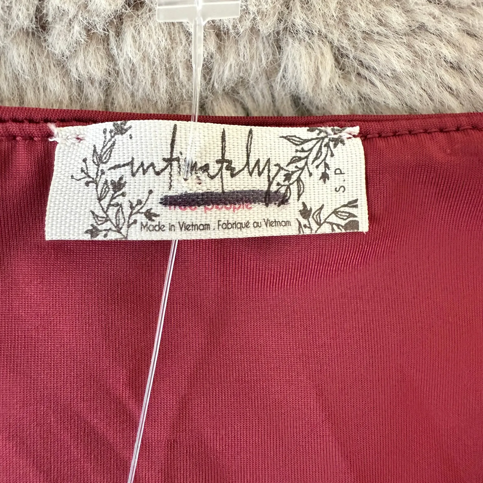 NWOT Intimately Free People Bodysuit SP Drape Cowl Neck First Choice Wild Ginger Red Size undefined - Image 4