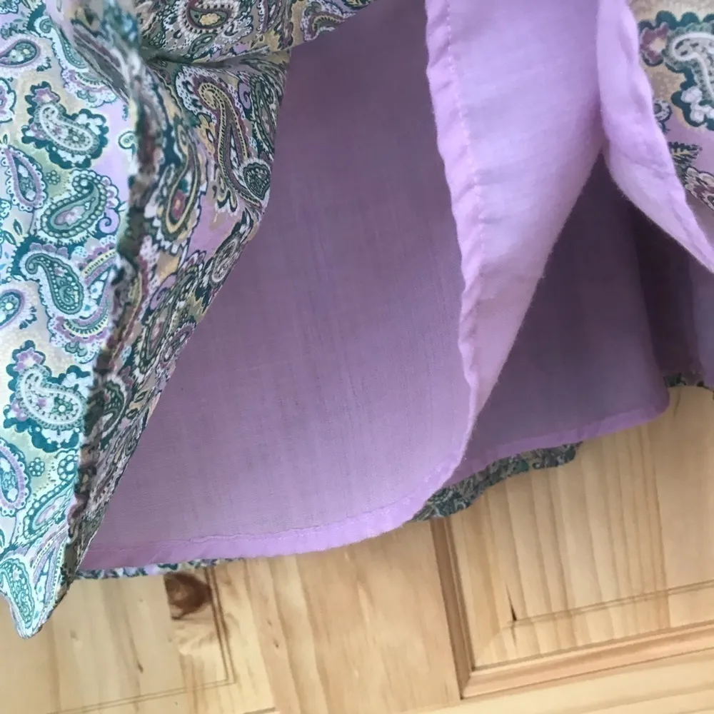 𝅺Villager Liz Claiborne pastel Paisley Print A-line Skirt Size 12 - Image 6