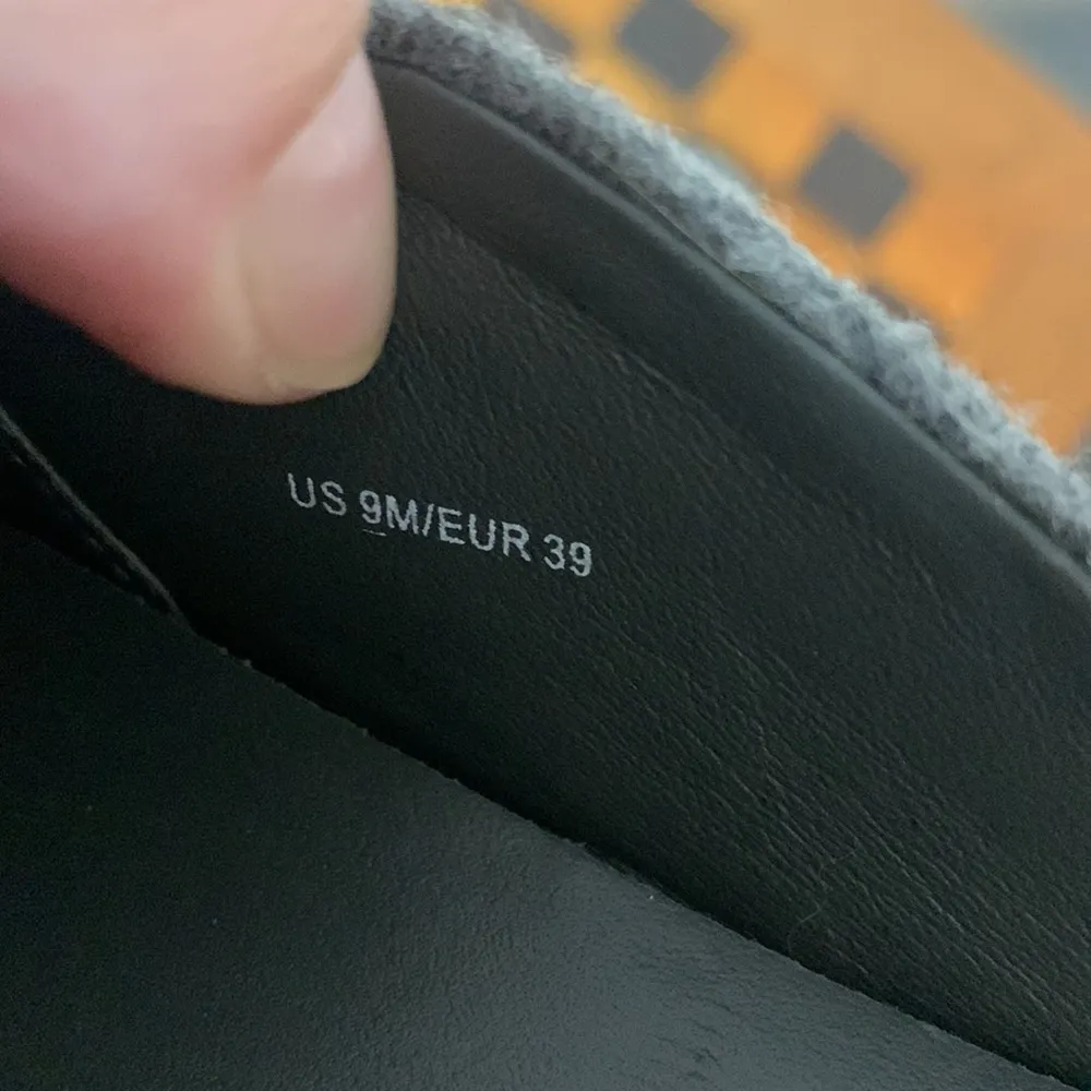 Vince Gray Flannel Mules Size 9M - Image 7