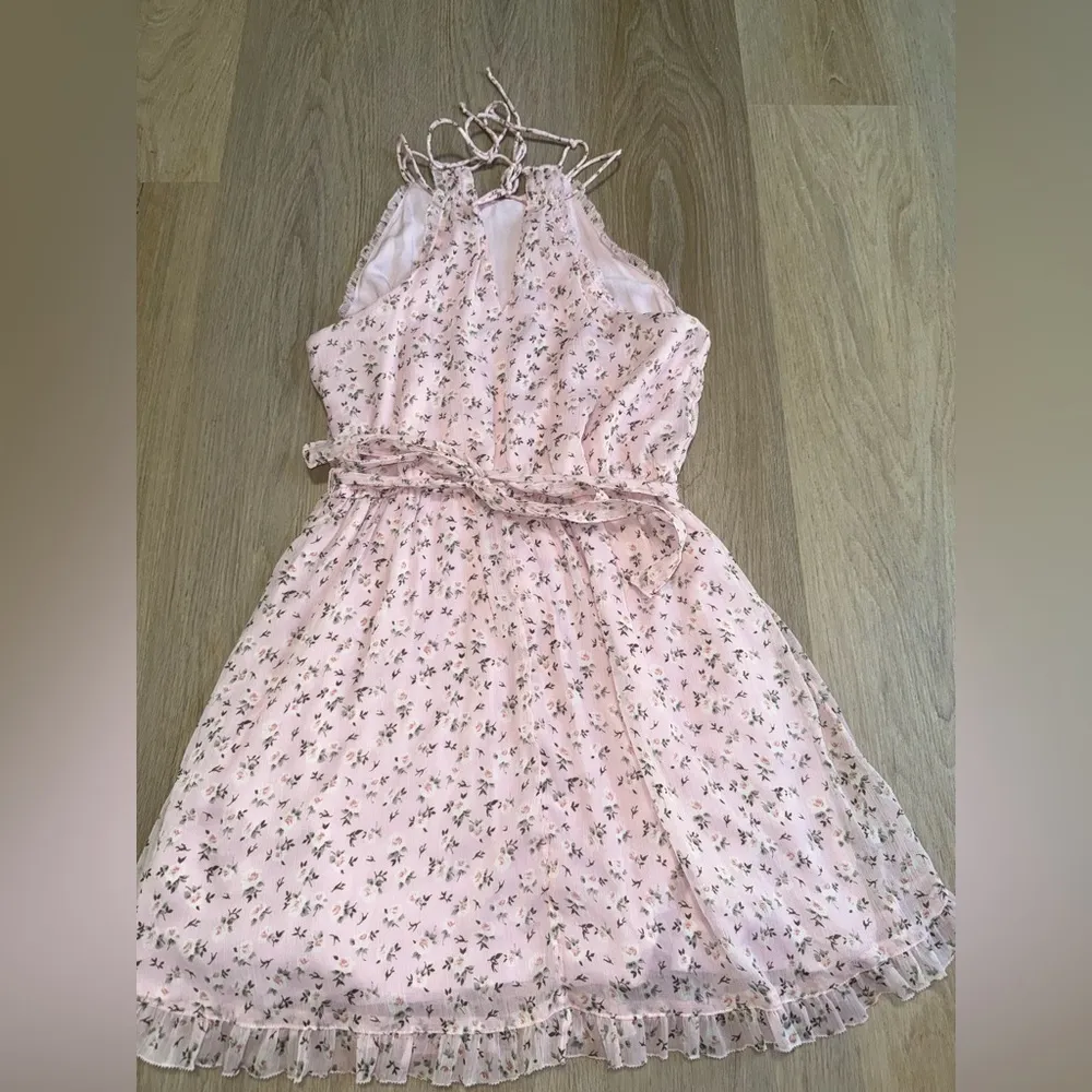 Abercrombie & Fitch Pink High Neck Floral Sundress - Size Small - Image 5