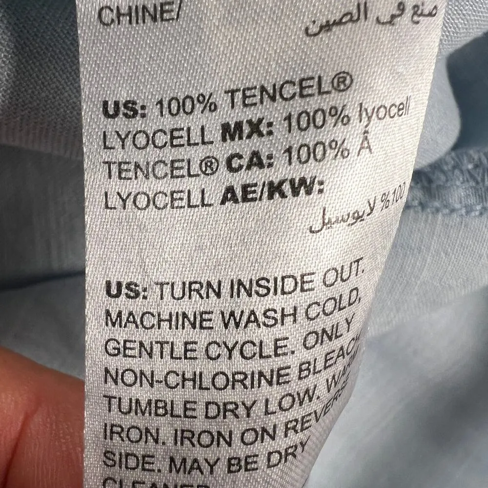 Chico’s Light Chambray Wash Denim Shirt Dress Chico’s Size 00 (US Size 2) Blue - Image 12