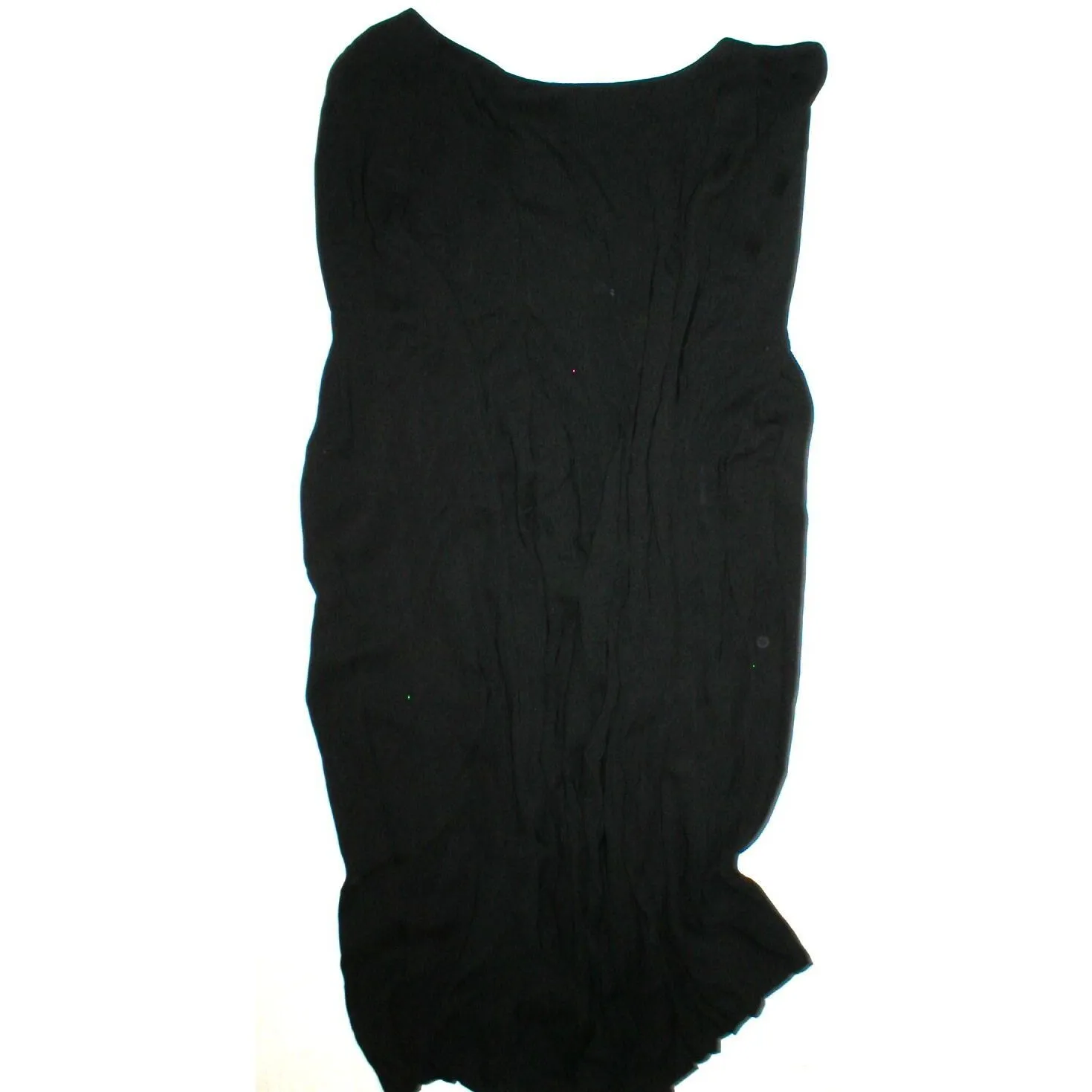 New Womens 8 10 NWT Dress 40 Designer Jil Sander Black Pleated Dress Silk Italy - Image 7