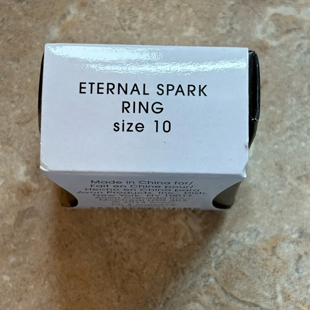 Avon Ring “Eternal Spark” size 10 NIB 2014 Silver - Image 6